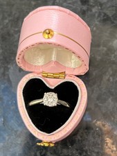 9ct White Gold Hallmarked Diamond Ring 0.25ct