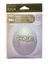 New! Memory Box Peace Jotted