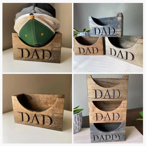 Wooden hat holder display - wooden,