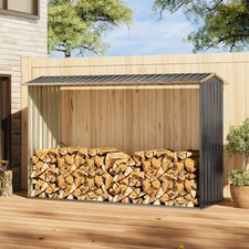 Galvanised Steel Log Store