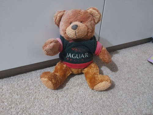 Small jaguar racing teddy - racing,