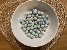 Milky Glass Marbles - Small X