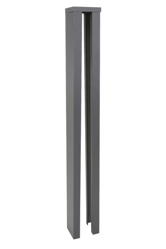 Slotted concrete fence - concrete,