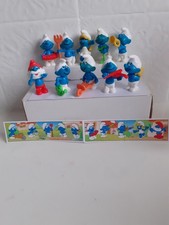 Kinder Surprise Toys. Smurfs 1997 Complete Set With 2 Leaflets