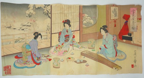 Japanese color woodblock