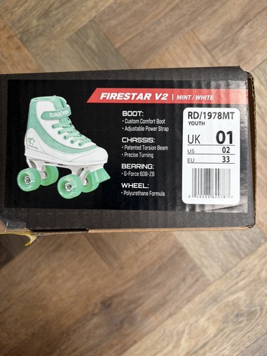 Girls mint white roller - girls,