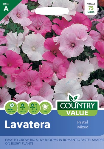Flower seeds lavatera pastel - lavatera,