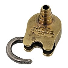NO KEY Antique Padlock WORMALD