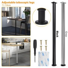 Adjustable Folding Table Leg Breakfast Bar Kitchen Worktop Support 710-1100mm
