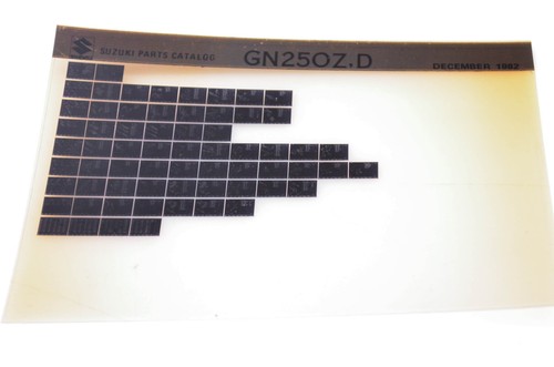 Oem suzuki gn250z - oem,