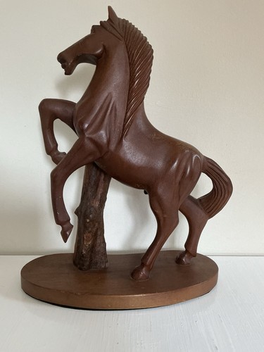 Vintage large carved wooden - large,