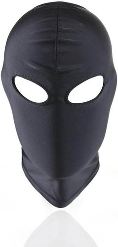 Full face black - black, open