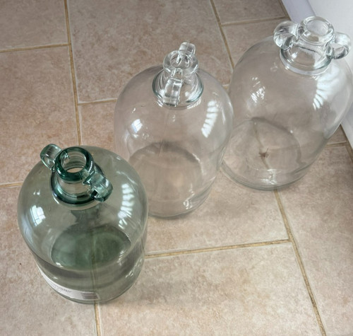 Three demi johns glass - three,