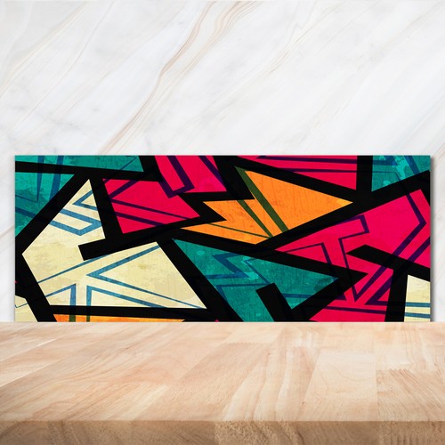 Kitchen glass splashback - kitchen,