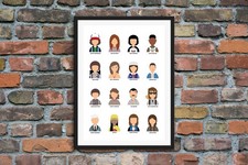 Stranger Things A4 Digitally Handmade Art Print