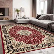 Non Slip Large Traditional Rugs Living Room Bedroom Carpet Hallway Runner Rug