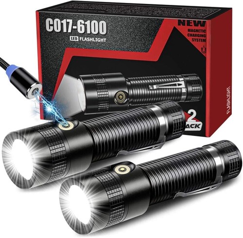 Usb rechargeable led torch - 2x,