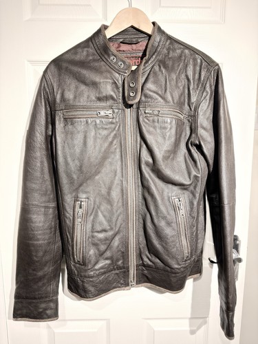 Superdry medium leather biker - superdry,