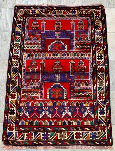 3x4 vintage afghan - vintage,