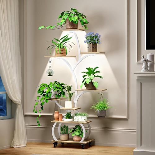 Metal flower shelf plant - metal,