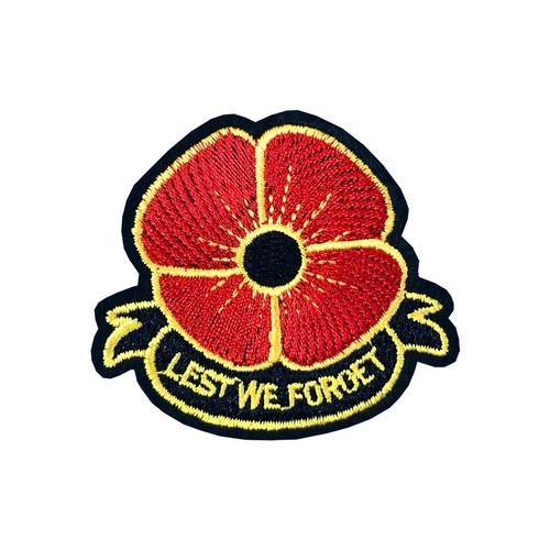 Poppy embroidery patch - embroidery,
