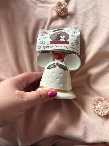 Disney white bell - disney, christmas