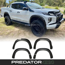 MATTE BLACK WHEEL ARCHES FENDER FLARES FOR MITSUBISHI L200 SERIES 6 2019-2023