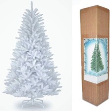 Christmas Tree SHATCHI Alaskan Pine Unlit, White - Multiple Sizes
