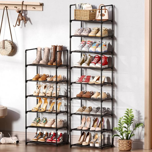 Shoe rack storage cabinet - shoe, tall