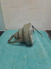 Vintage Metal Industrial  Search Spot light - With Bracket 