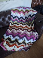 Handmade crochet chevron