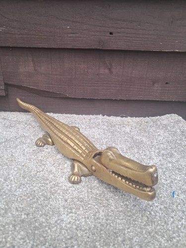 Mid century brass - century, crocodile