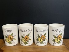 4x Vintage Crown Devon Spice