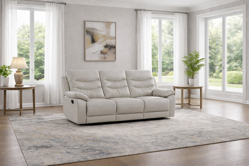 Grey italian leather seater - grey,