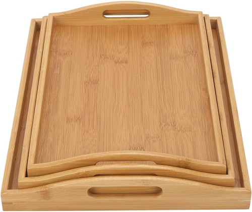 Vencier bamboo serving trays - bamboo,