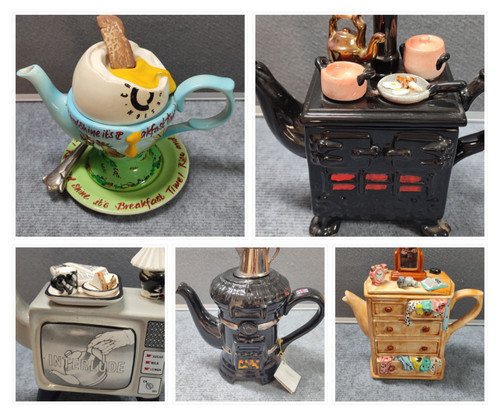 Vintage ornamental teapots - ornamental,