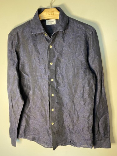 Duchamp mens navy - blue, linen