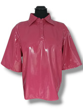 PVC SHINY VINYL SHIRT GOLF SHIRT T SHIRT VARIOUS COLOURS