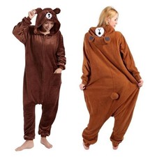 Adult Brown Line Bear Outfit