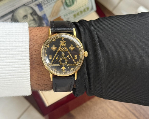 Watch mechanical poljot - mechanical, men's