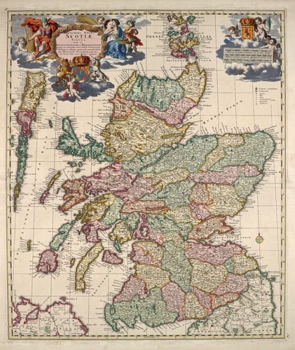 Scotland 1689 map - , poster