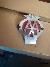 Rare Red AA Badge Motoring