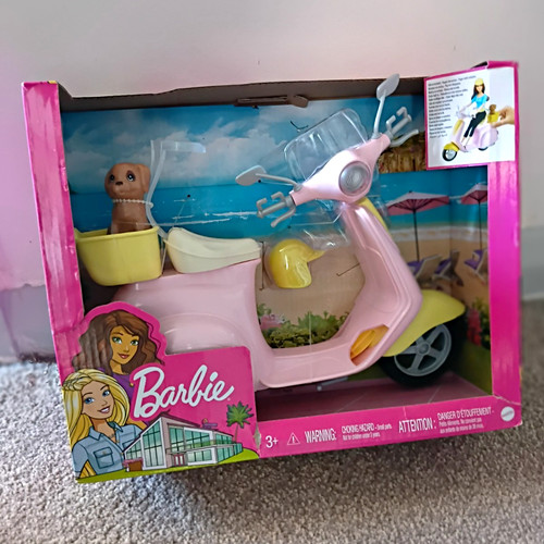 Barbie pink scooter vehicle - barbie,