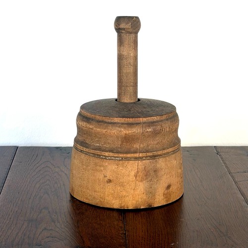 Antique wooden butter mold - wooden, |