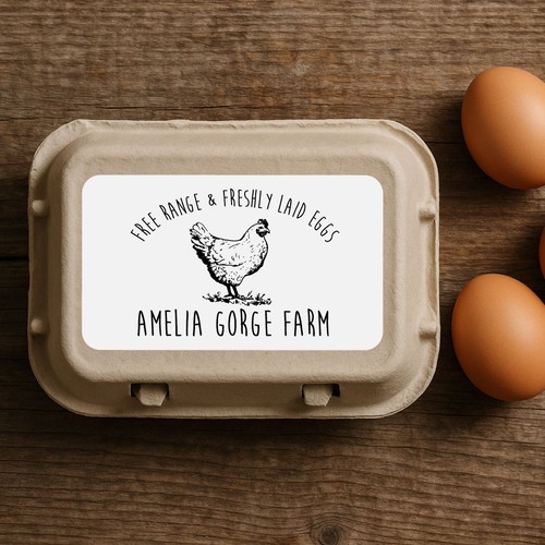 Personalised freshly laid egg - freshly,