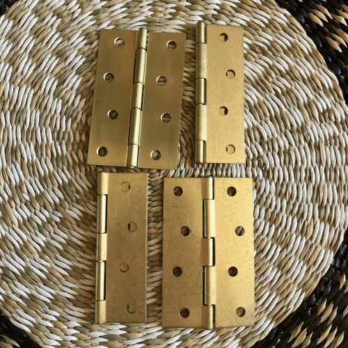 Antique brass door butt - 4",