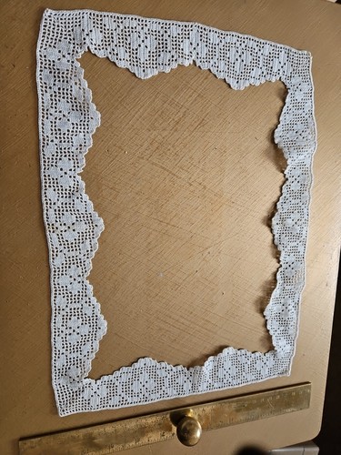 Vintage white crochet lace - crochet,