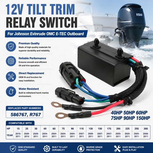 12v tilt trim relay switch - 12v,