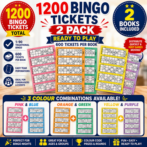 Bingo tickets books 90 - bingo,