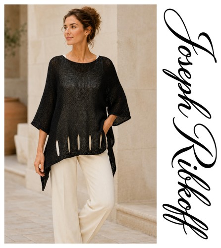 Joseph ribkoff black open knit - ribkoff,